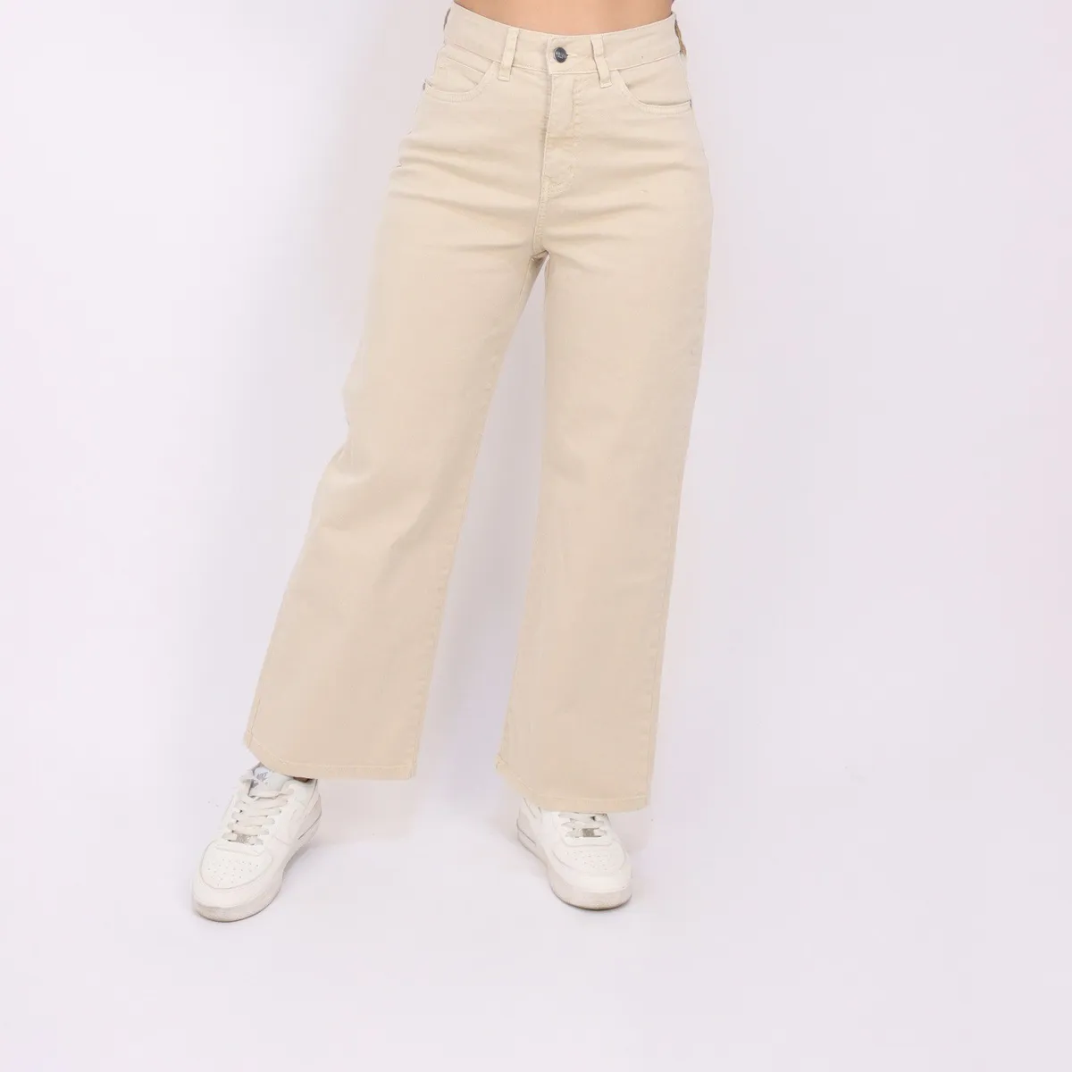 KAYRA POBLET - Jean Wide Leg Tiro Alto Mujer Kayra Poblet