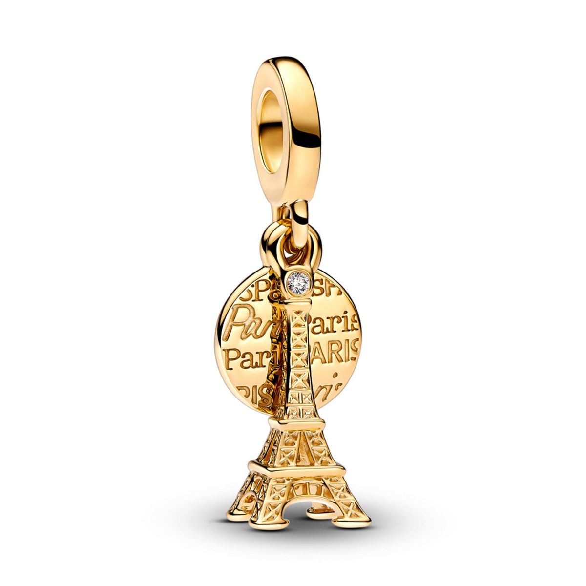 PANDORA - Charm Doble Grabable Torre Eiffel