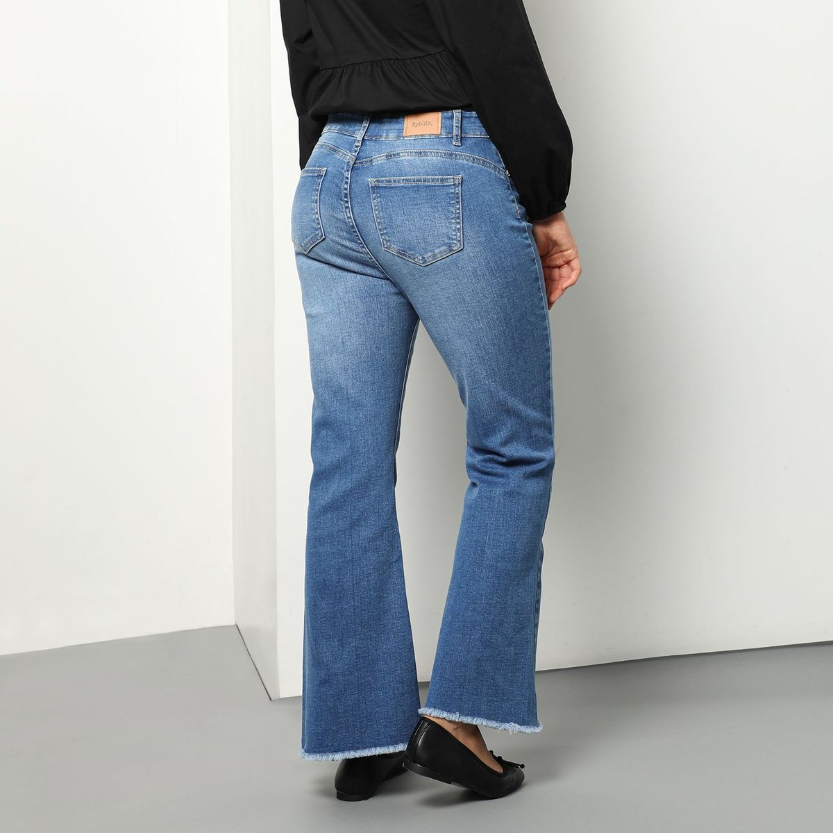SYBILLA - Jean Flare Algodón Mujer Sybilla.