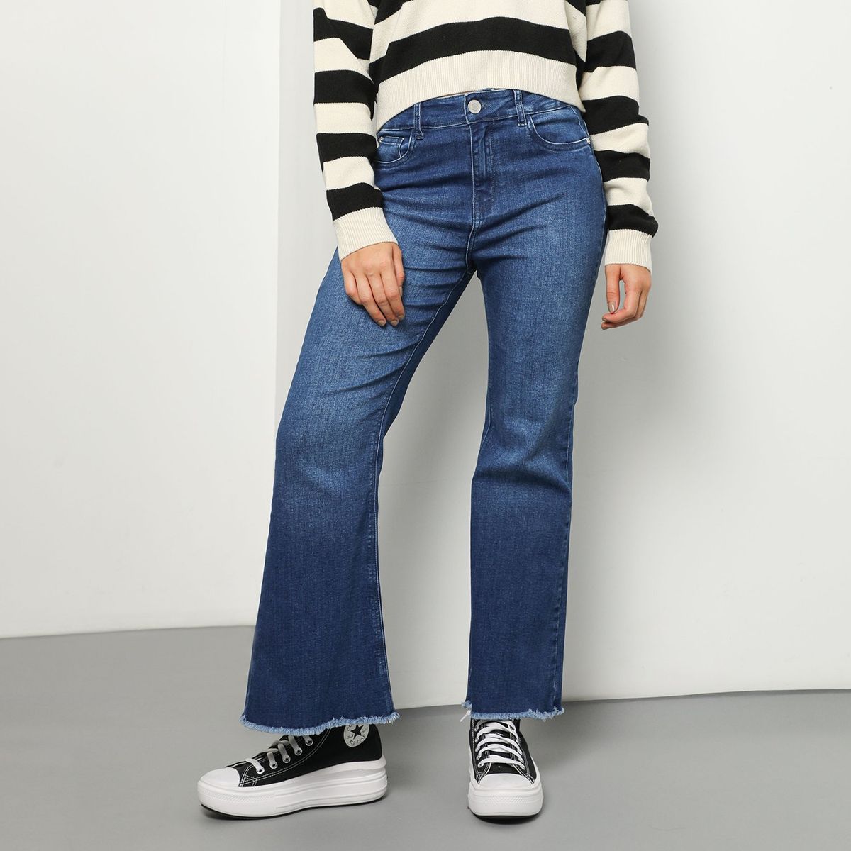 SYBILLA - Jean Flare Algodón Mujer Sybilla