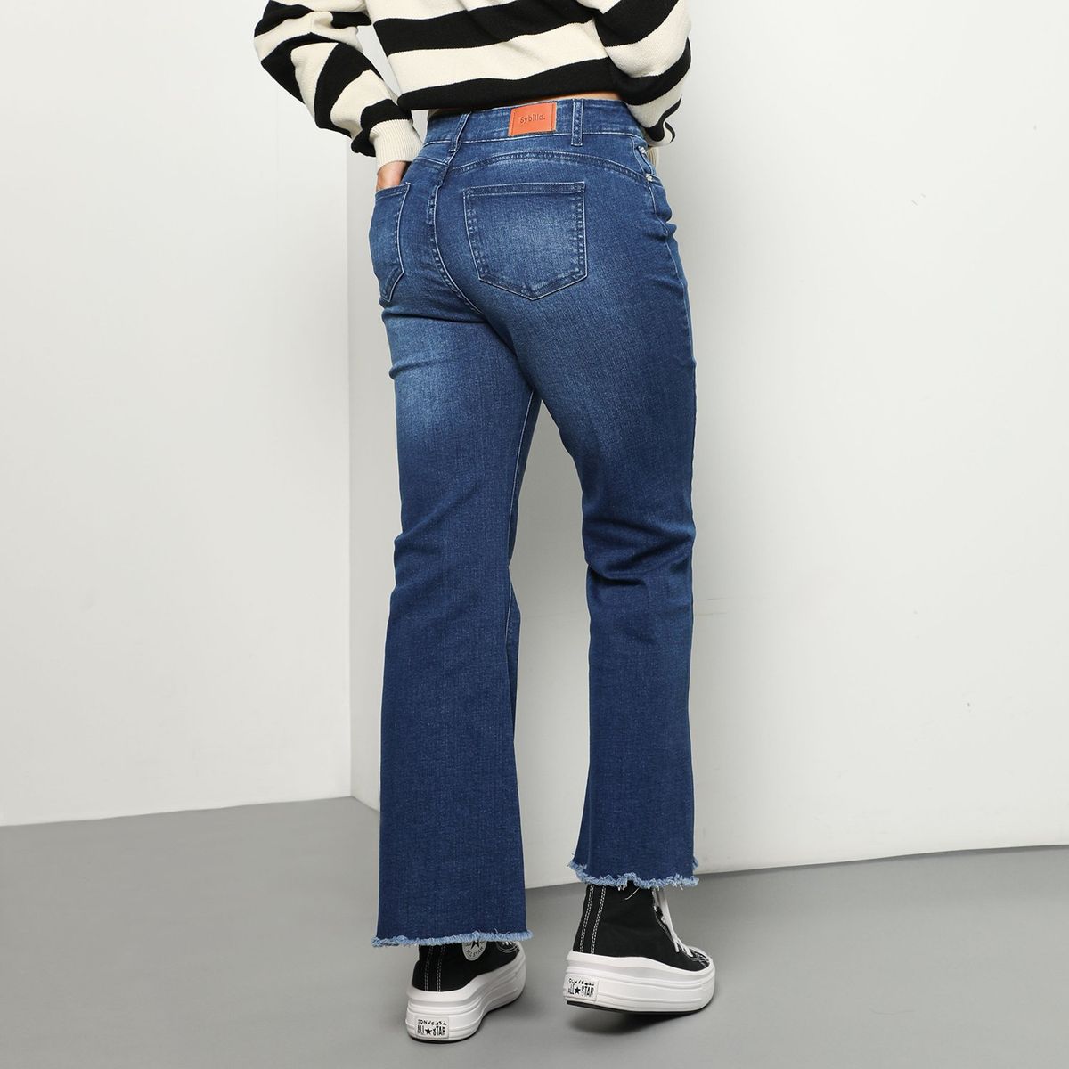 SYBILLA - Jean Flare Algodón Mujer Sybilla