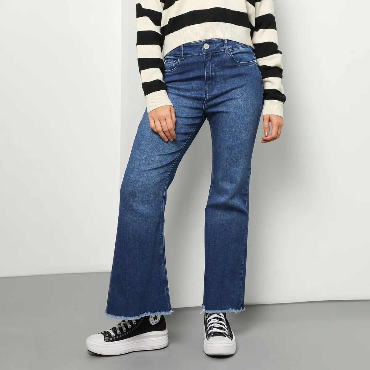 SYBILLA - Jean Flare Algodón Mujer Sybilla