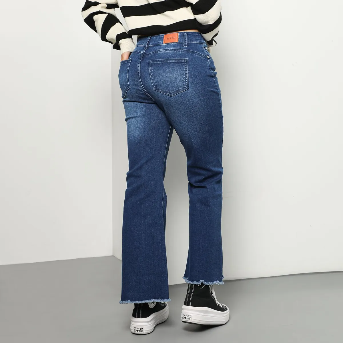 SYBILLA - Jean Flare Algodón Mujer Sybilla