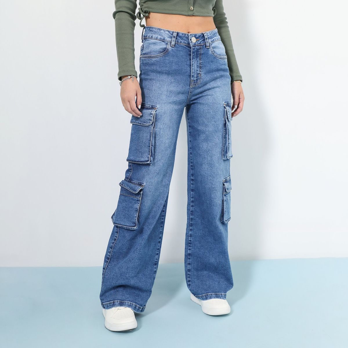 DOO AUSTRALIA - Jean Cargo Algodón Mujer Doo Australia