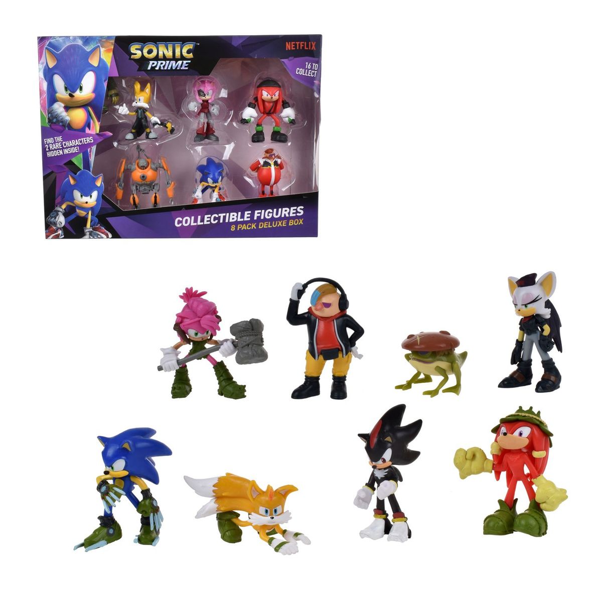 SONIC - Figuras De Acción Pack X8 7Cm Sonic Aleatorio