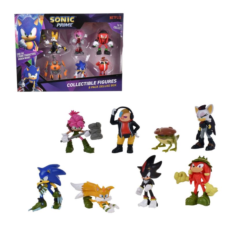 SONIC - Figuras De Acción Pack X8 7Cm Sonic Aleatorio