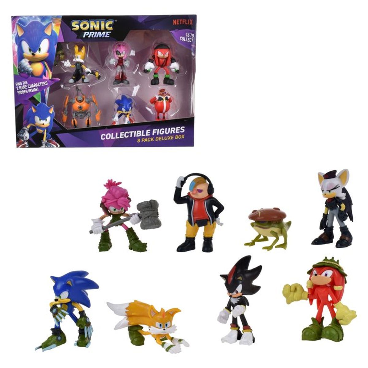 SONIC - Figuras De Acción Pack X8 7Cm Sonic Aleatorio