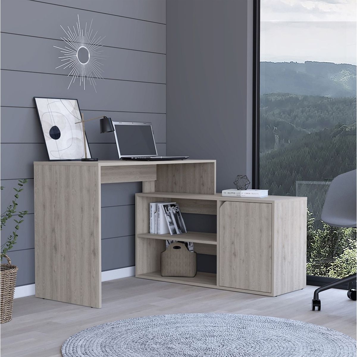 TUHOME - Escritorio Esquinero 1 Puerta Rennes