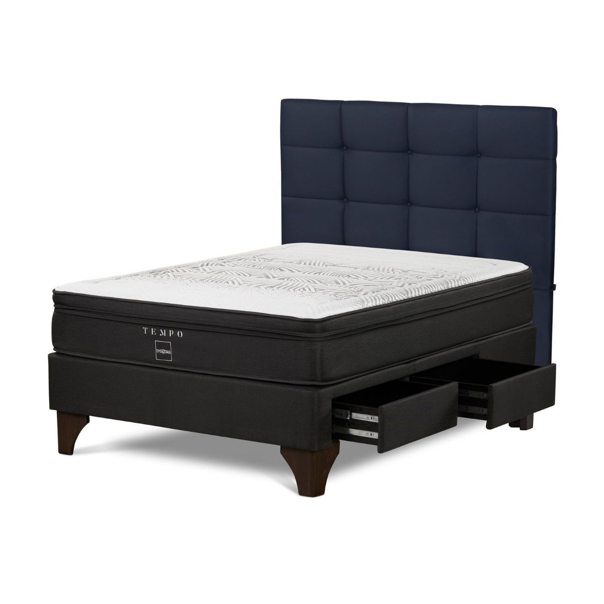ROSEN - Cama Cajones Tempo Issey Azul 2 Plz