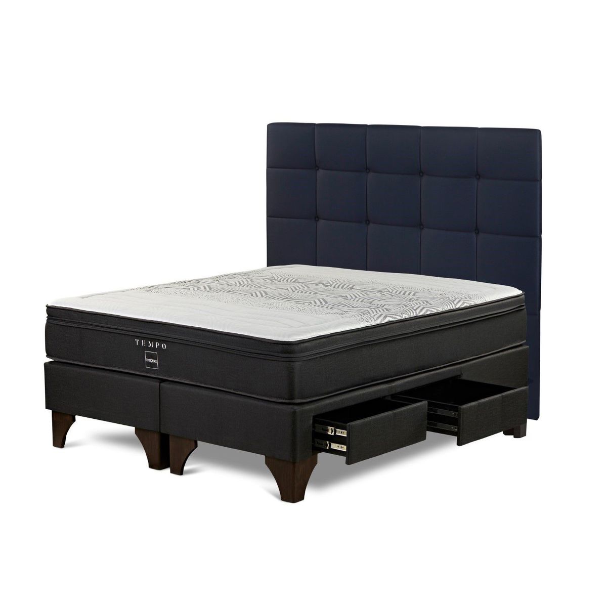 ROSEN - Cama Cajones Tempo Issey Azul King