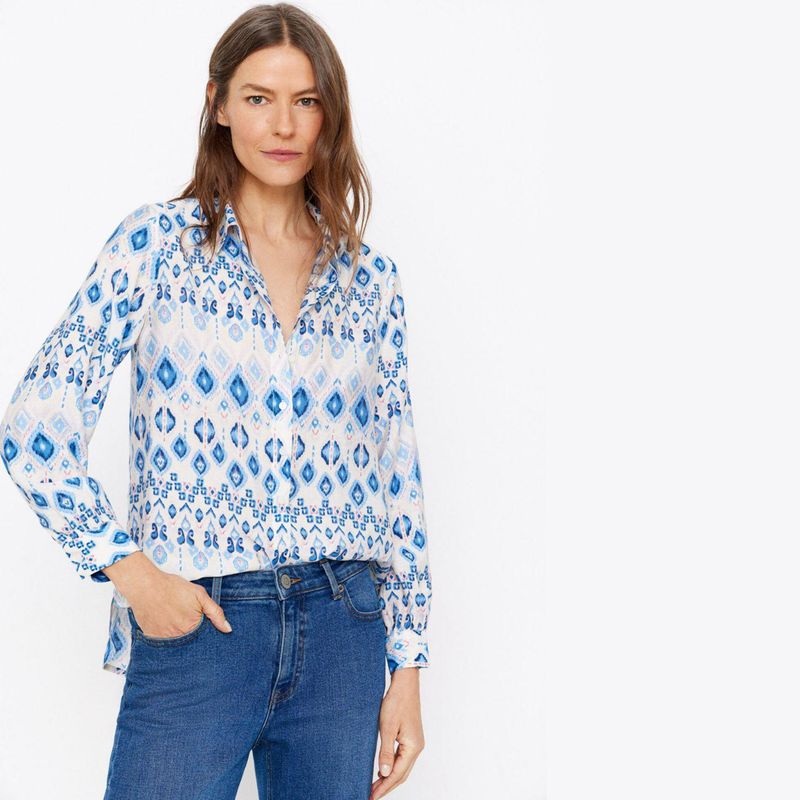 CORTEFIEL - Blusa Ml Lig Print