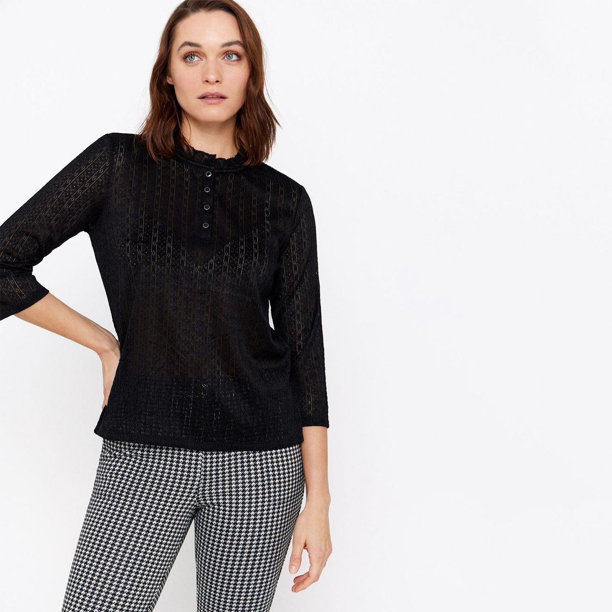 CORTEFIEL - Camiseta Ml Panadera Desagujada