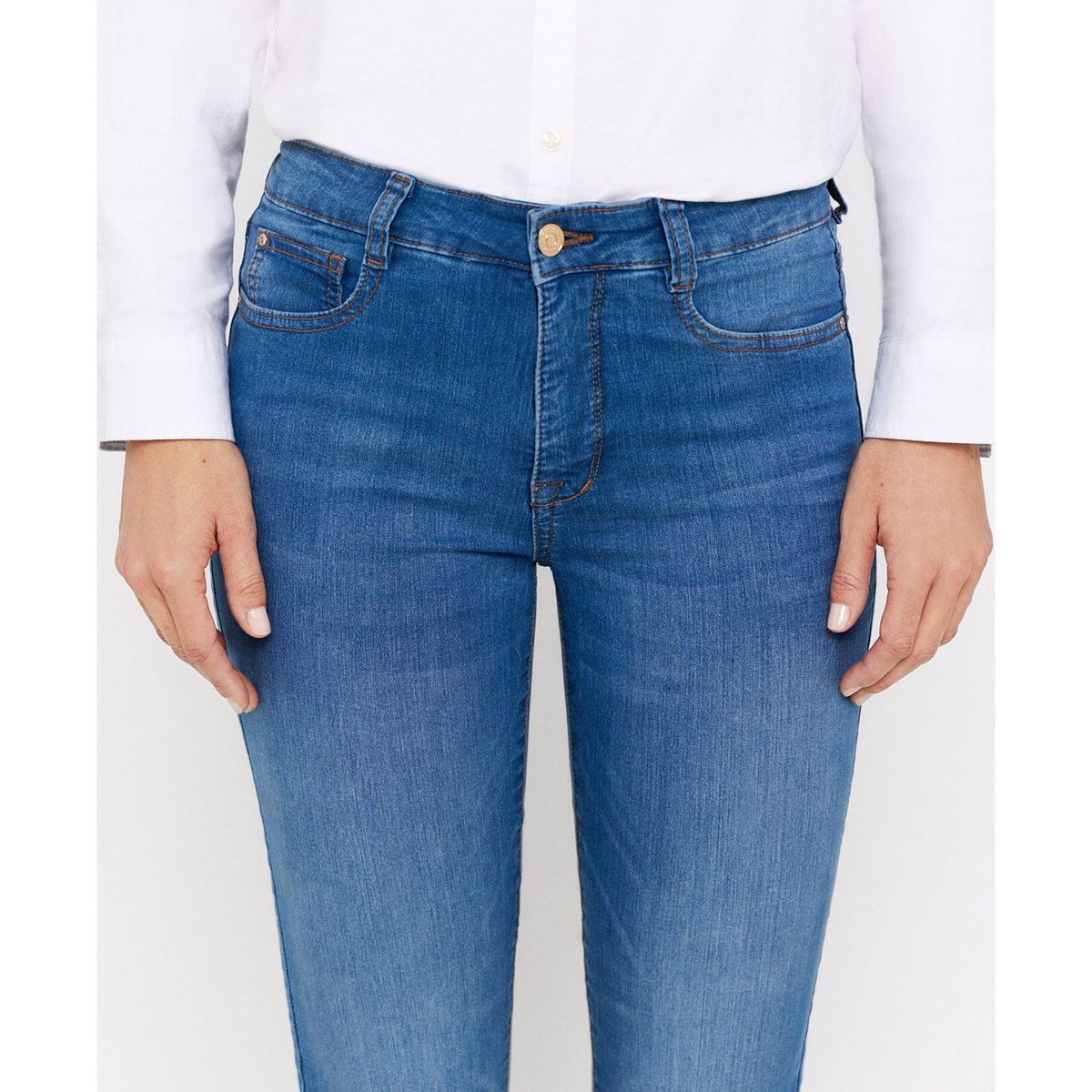 CORTEFIEL - Jean Algodón Mujer Cortefiel