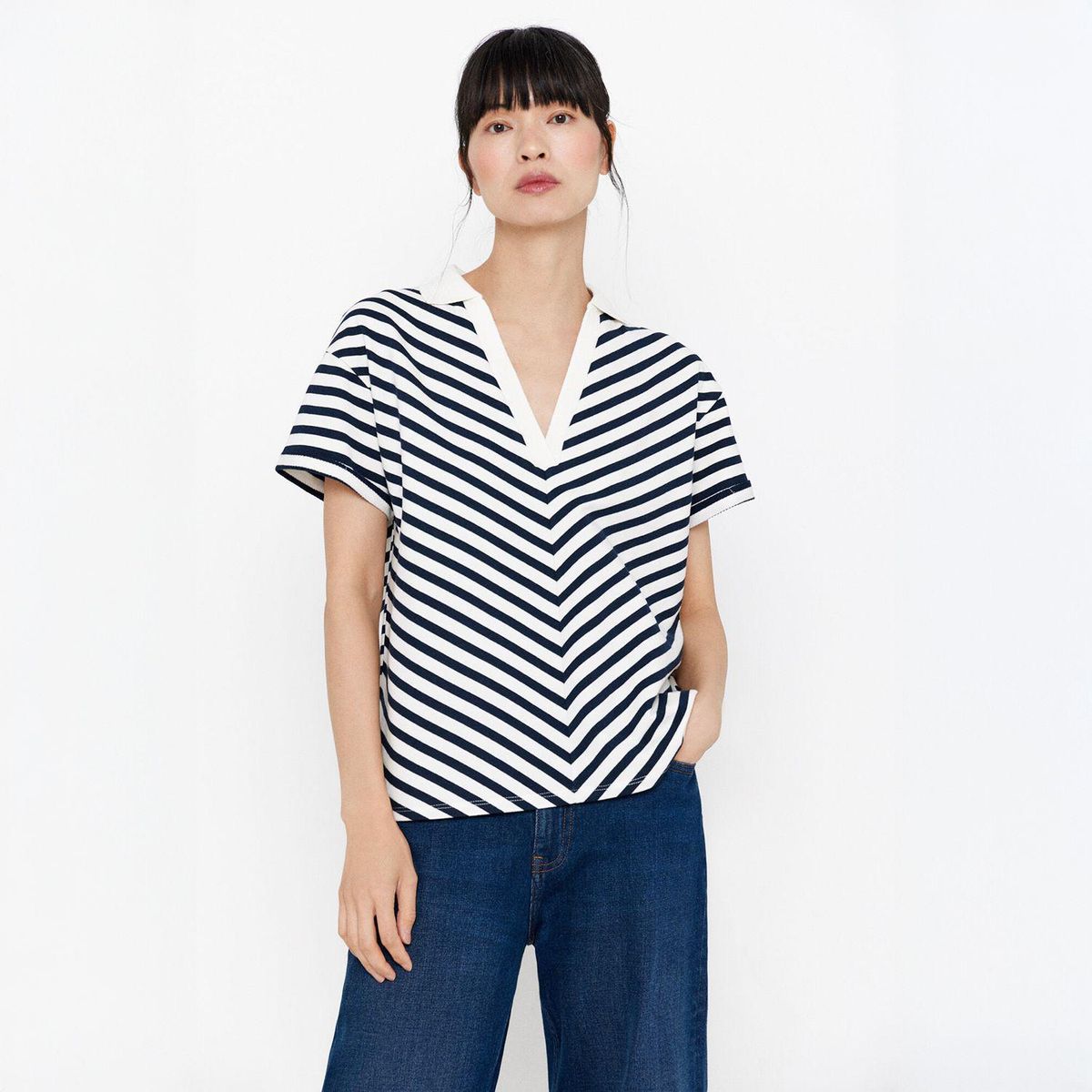 CORTEFIEL - Polo Mc Rayas Oversize