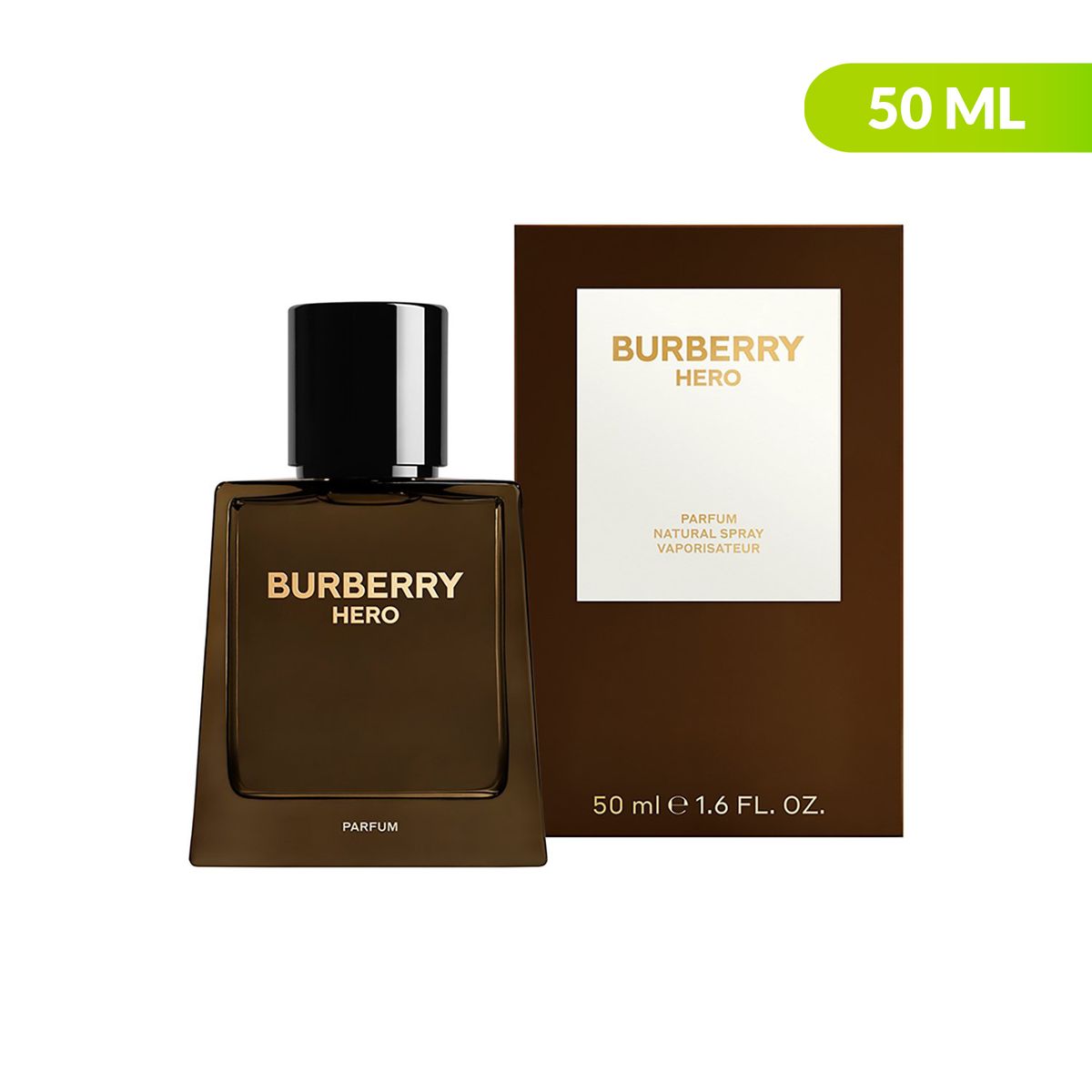 BURBERRY - Burberry Hero Parfum Para Hombre 50ml