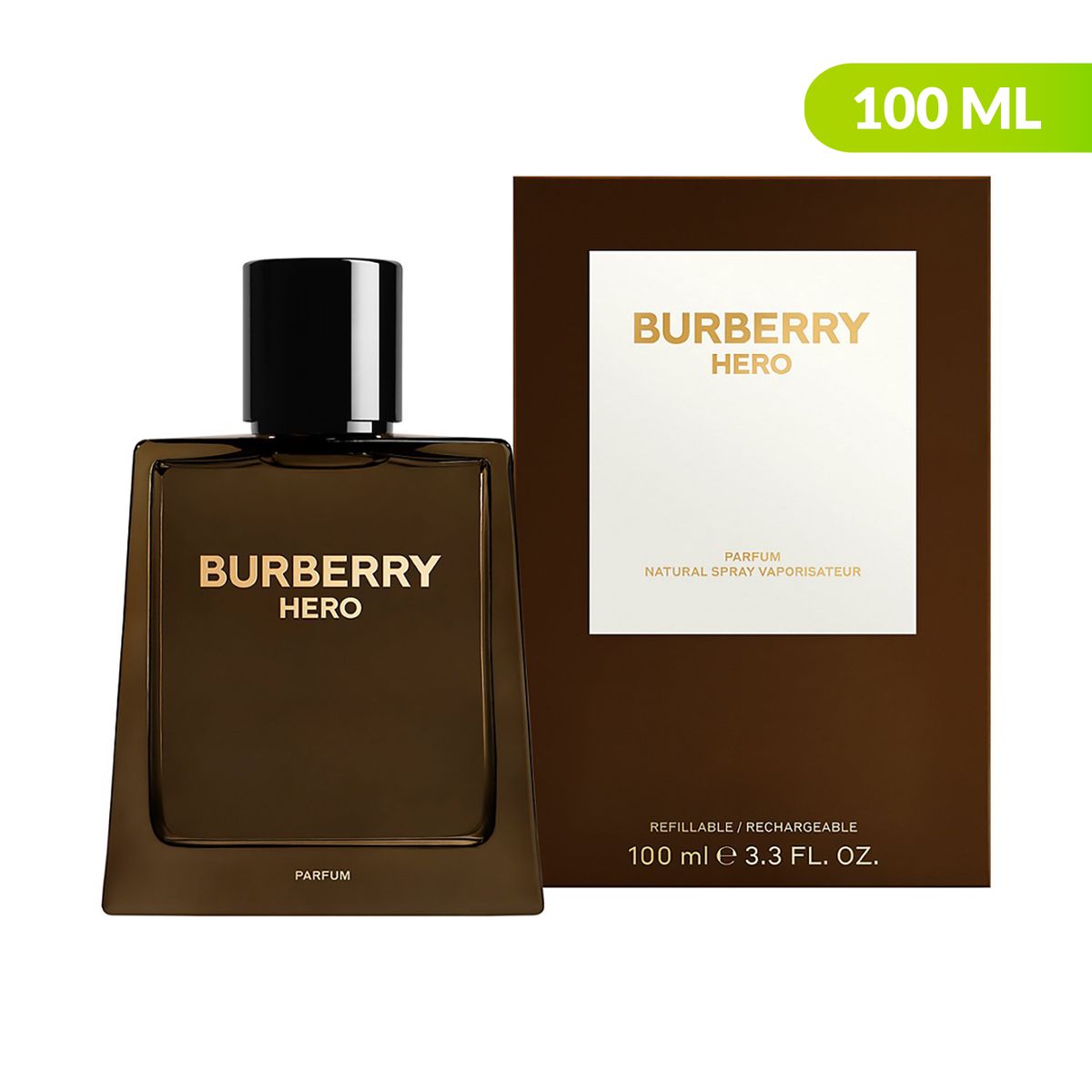 BURBERRY - Burberry Hero Parfum Para Hombre 100ml