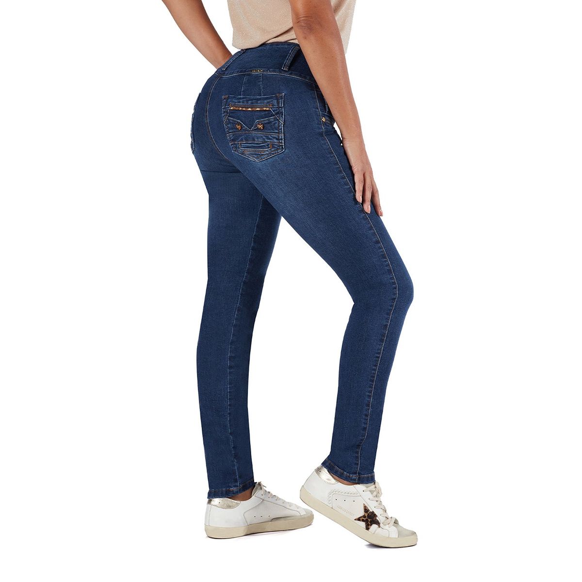 VRP BY VIVIANA RIVAS PLATA - Jean Skinny Tiro Medio Mujer VRP By Viviana Rivas Plata