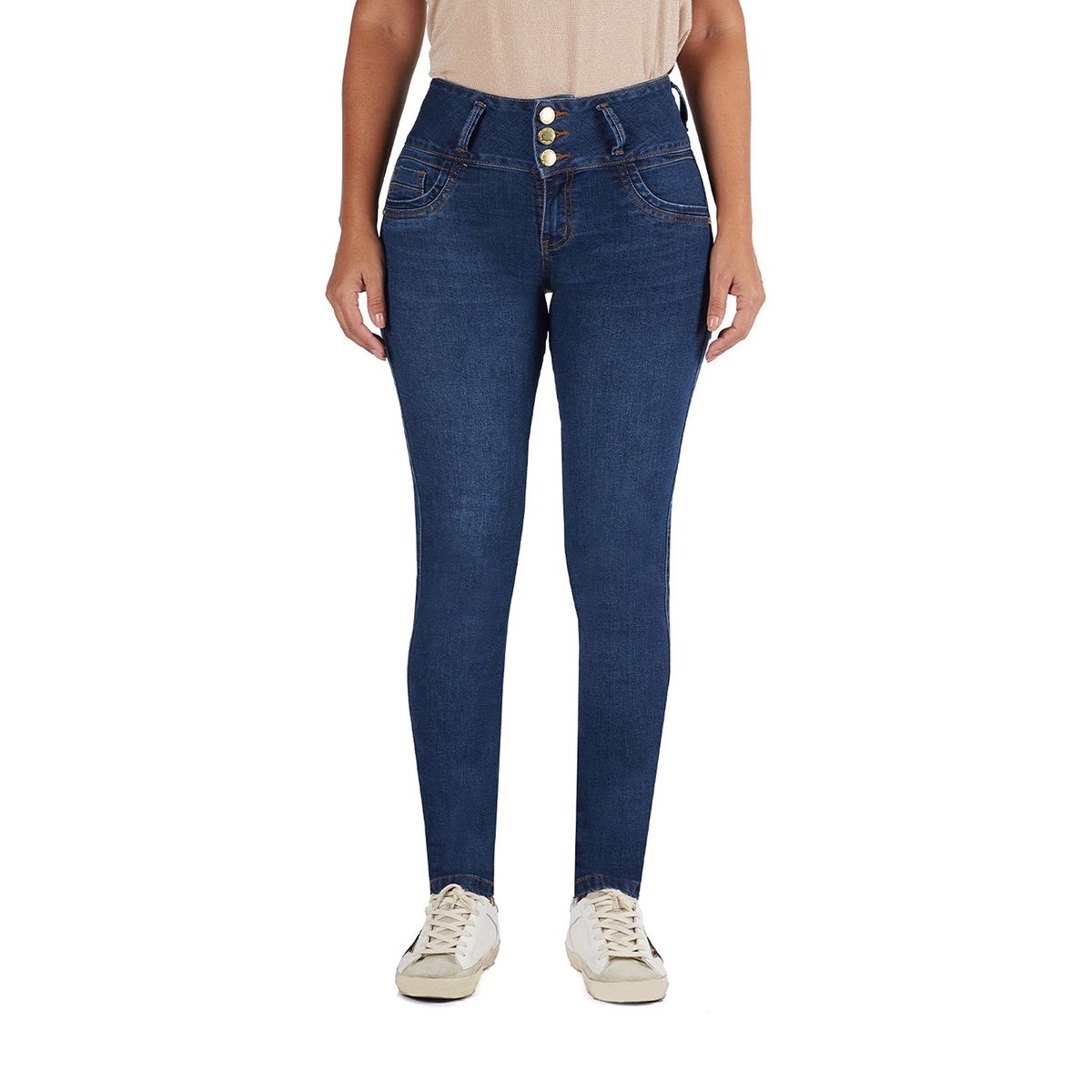 VRP BY VIVIANA RIVAS PLATA - Jean Skinny Tiro Medio Mujer VRP By Viviana Rivas Plata