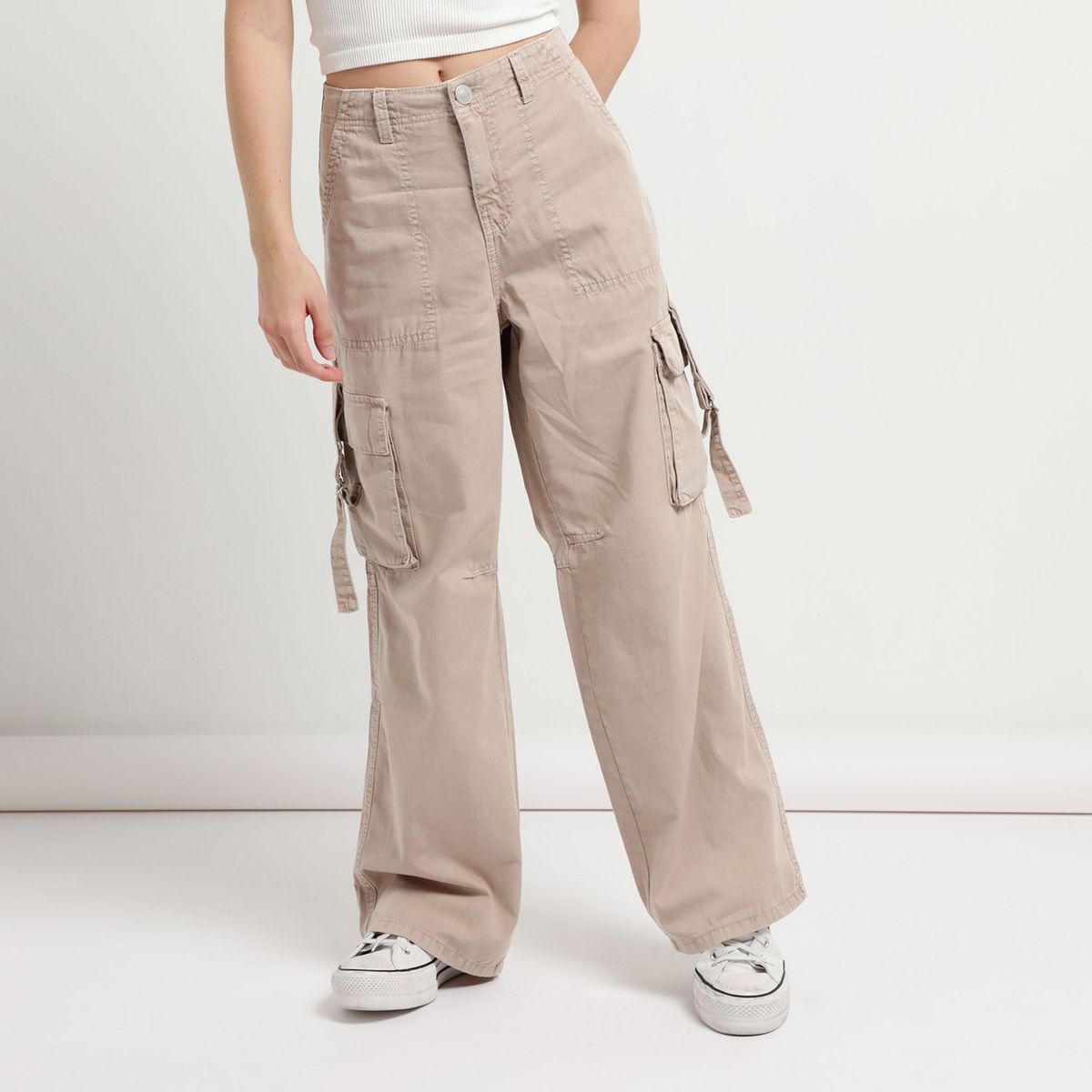 SYBILLA - Pantalón Recto 100% Algodón Mujer Sybilla