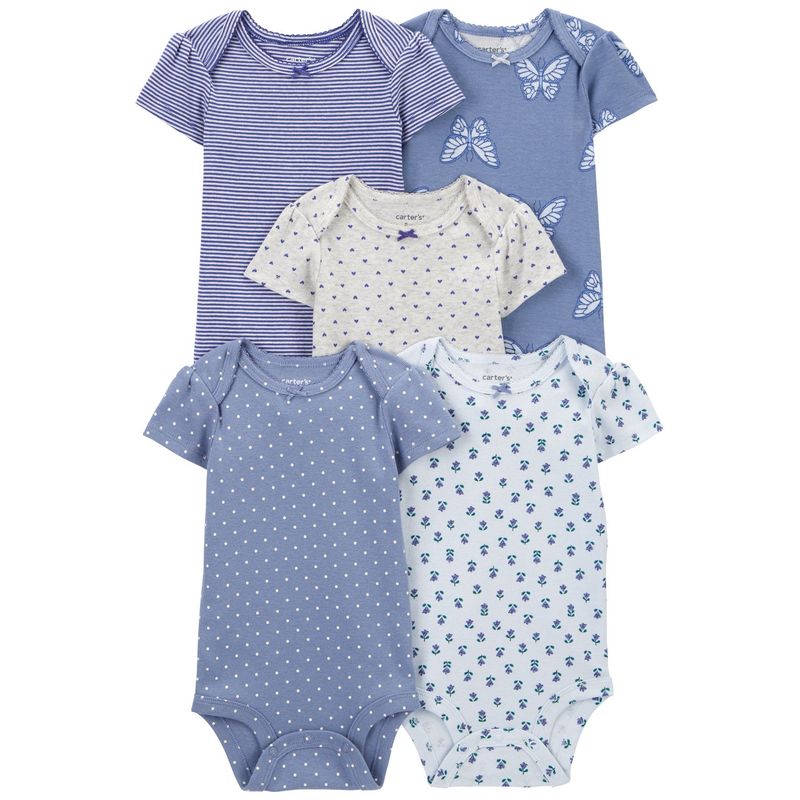 CARTER'S - Body Pack X5 Bebé Niña