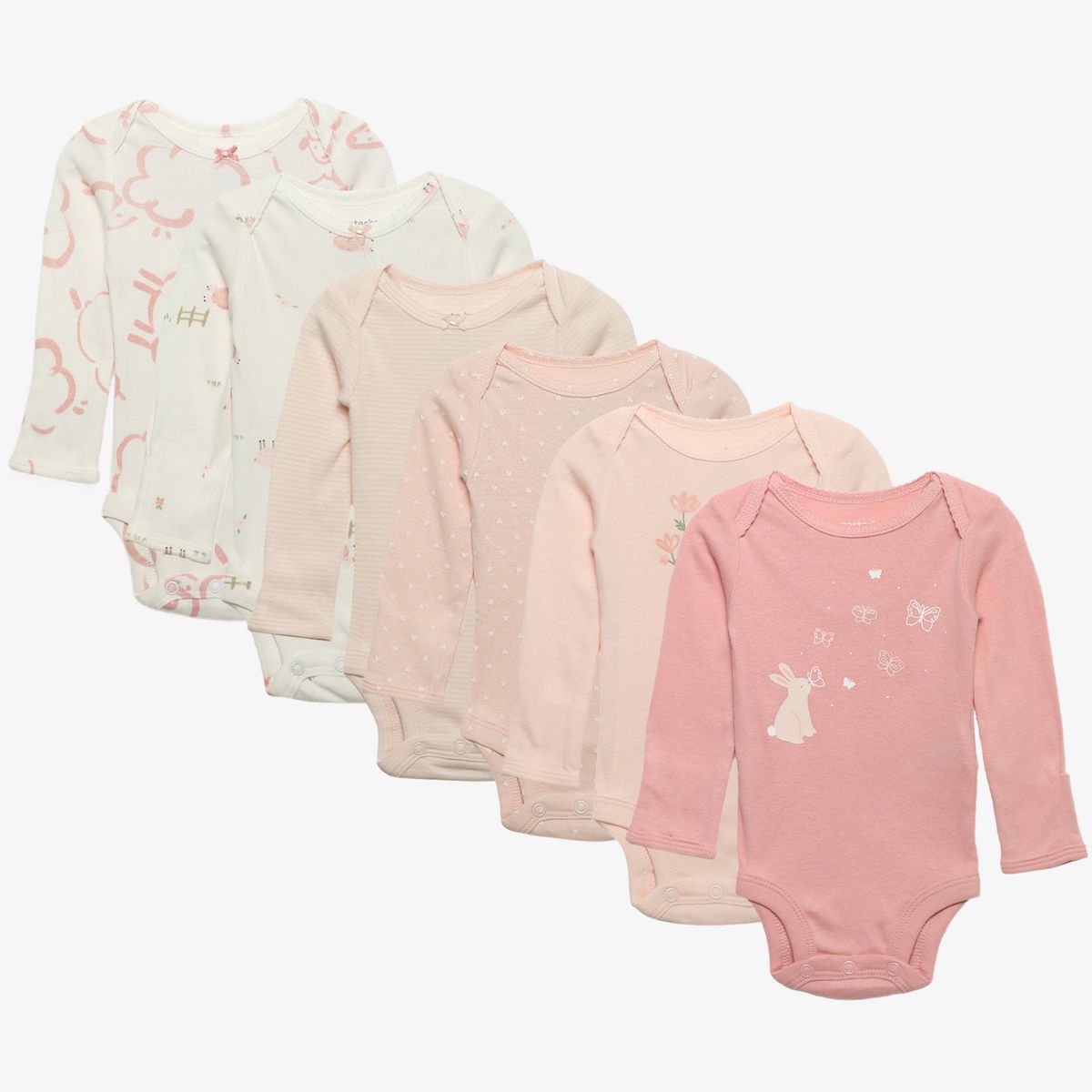 CARTER'S - Body Pack X6 Bebé Niña