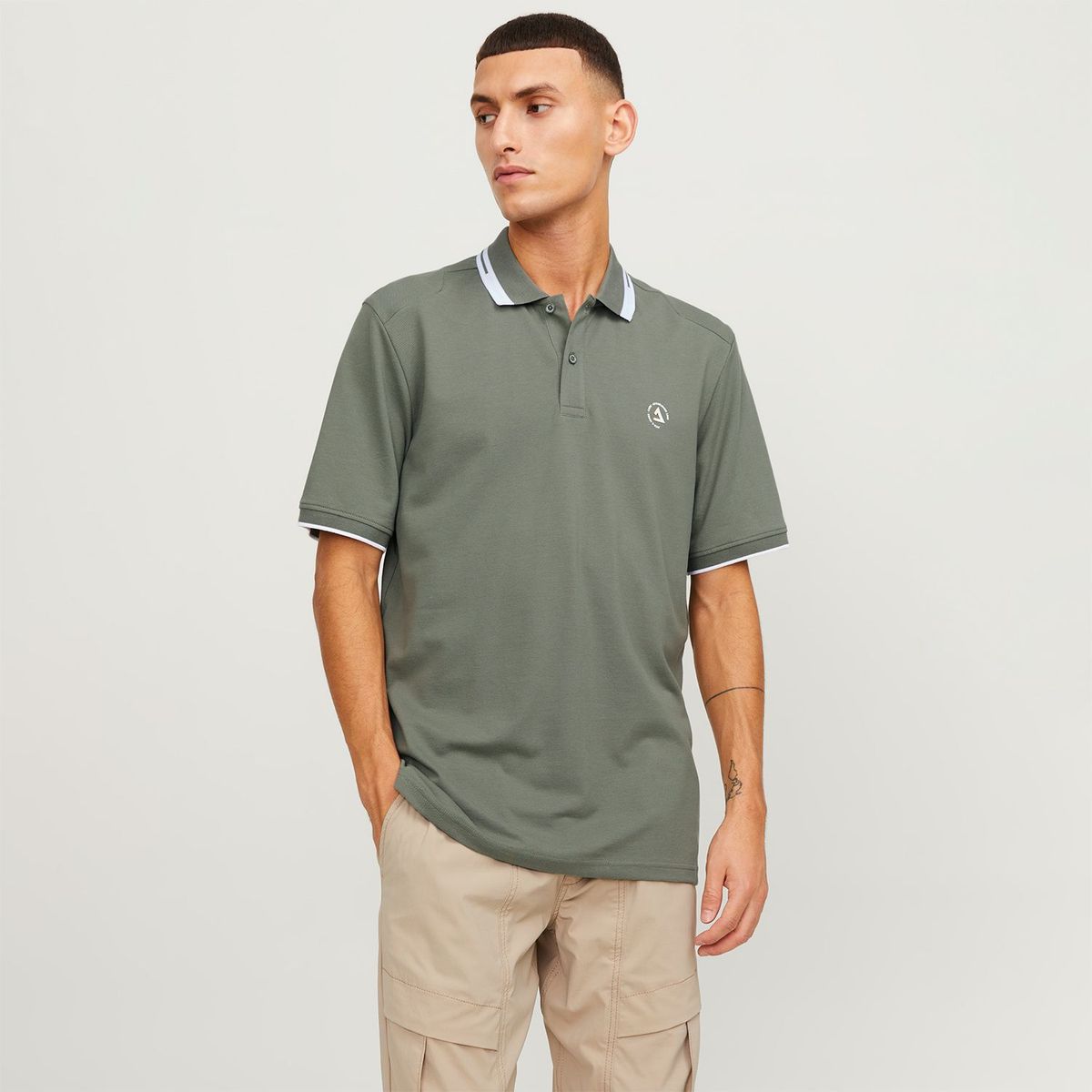 JACK&JONES - Polo Manga Corta 100% Algodón Hombre Jack & Jones