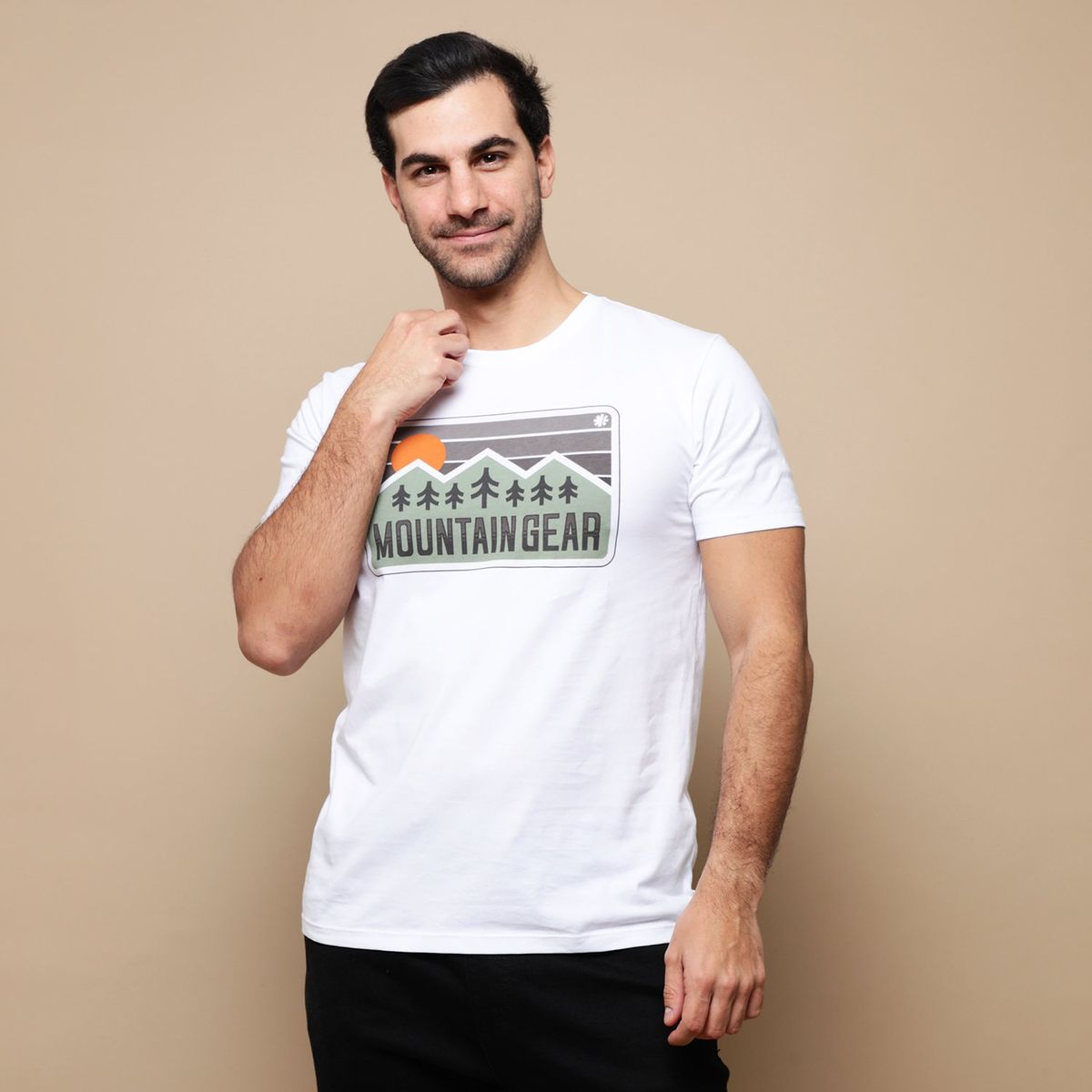 MOUNTAIN GEAR - Polo 100% Algodón Manga Corta Hombre Mountain Gear