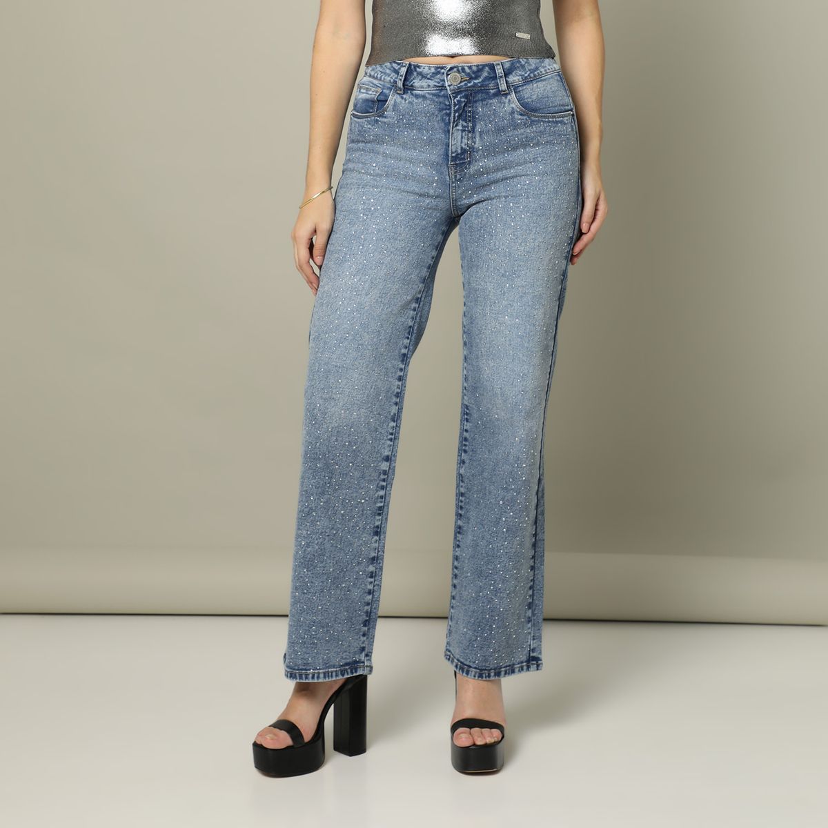 MOSSIMO - Jean Straight Algodón Mujer Mossimo