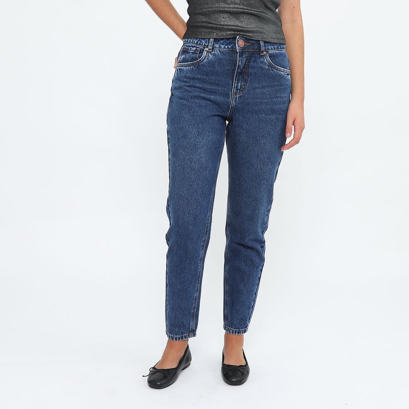 DENIMLAB - Jean Mom Tiro Alto Mujer Denimlab