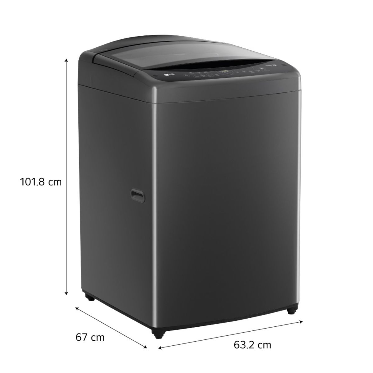 LG - Lavadora WT17BV6T 17 Kg AI DD Carga Superior Negro Claro LG