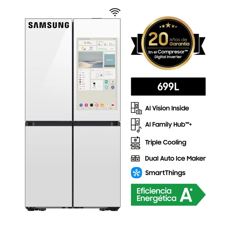 SAMSUNG - Refrigeradora Samsung French Door Family Hub AI 699L