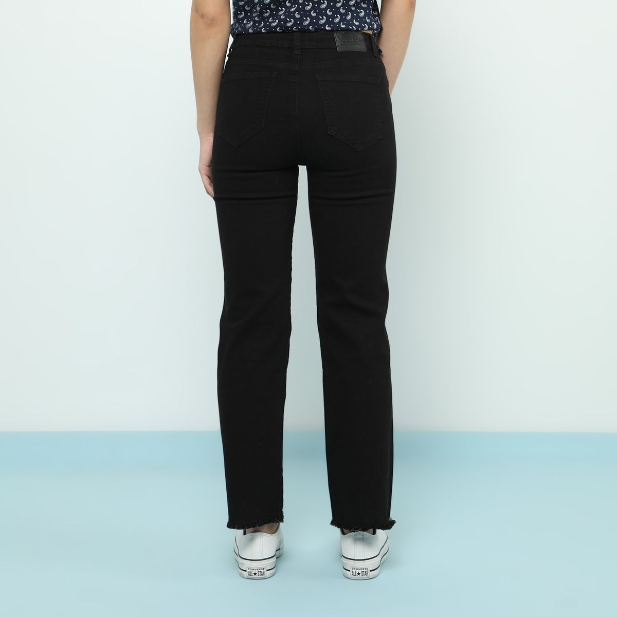 AMERICAN ABBEY - Jean Straight Tiro Alto Mujer American Abbey