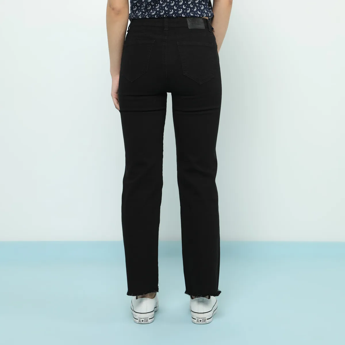 AMERICAN ABBEY - Jean Straight Tiro Alto Mujer American Abbey