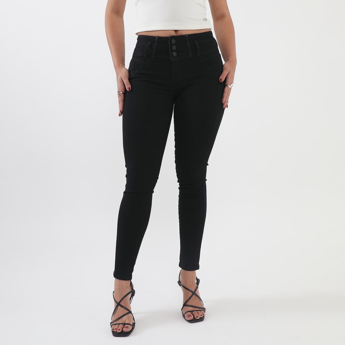 MOSSIMO - Jean Skinny Tiro Alto Mujer Mossimo