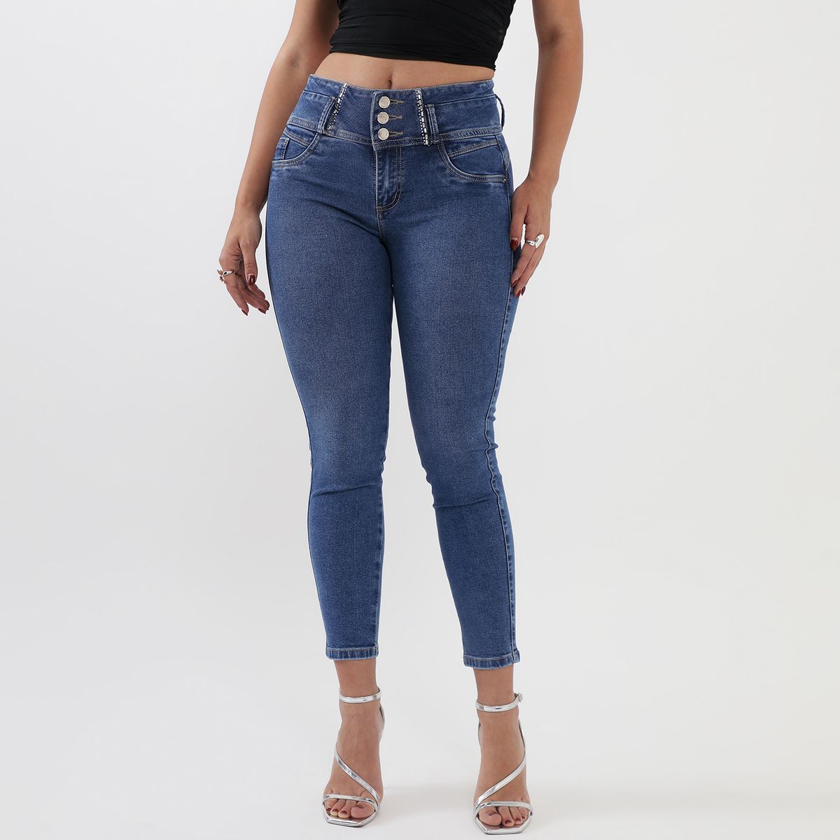 MOSSIMO - Jean Skinny Tiro Alto Mujer Mossimo