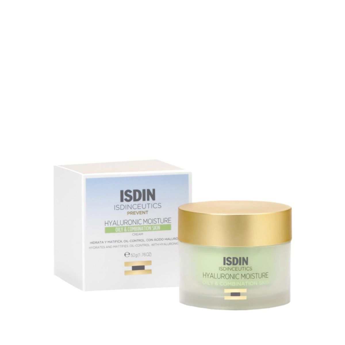 ISDIN - Isdin Isdinceutics Hyaluronic Moisture Oily Skin 50ml - Crema Hidratante Con Ácido Hialurónico 