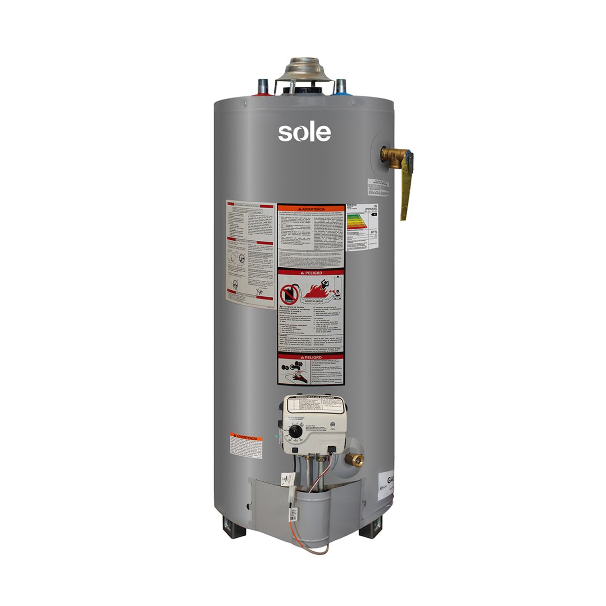 SOLE - Termotanque Sole Glp Tipo B 280L C/Acc