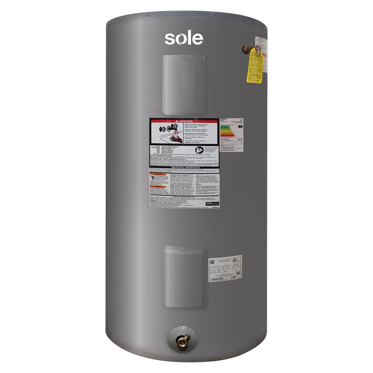 SOLE - Termotanque Sole Eléctrico 450L C/Acc