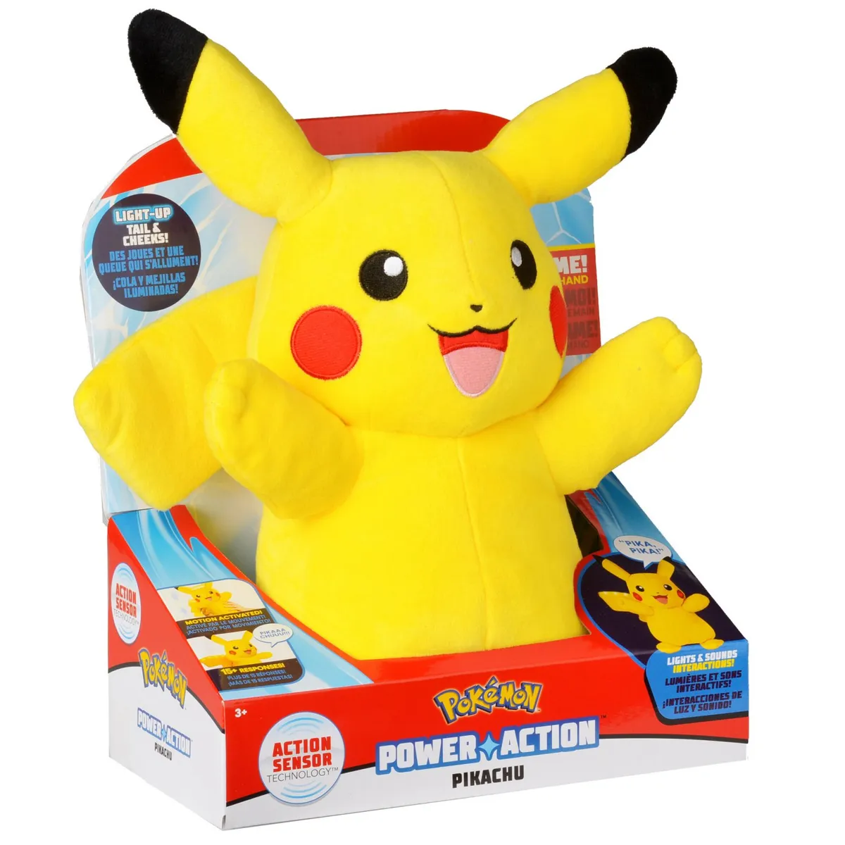 POKEMON - Peluche Pikachu Luces Y Sonido Pokemon
