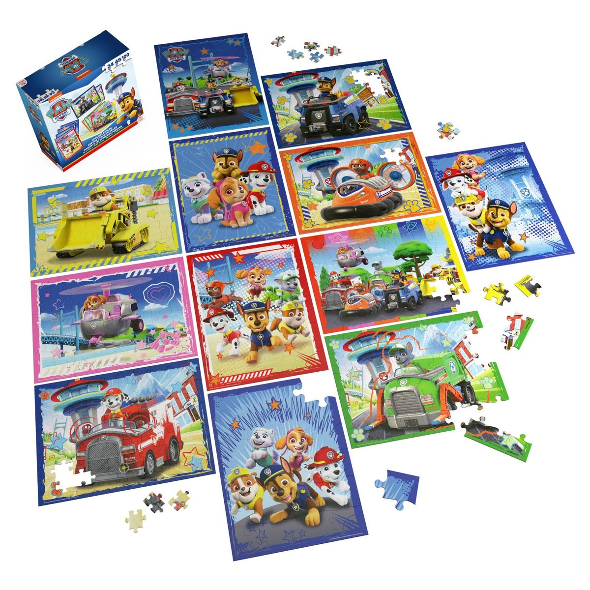 SPIN GAMES - ROMPECABEZAS 12 EN 1 PAW PATROL PAW PATROL