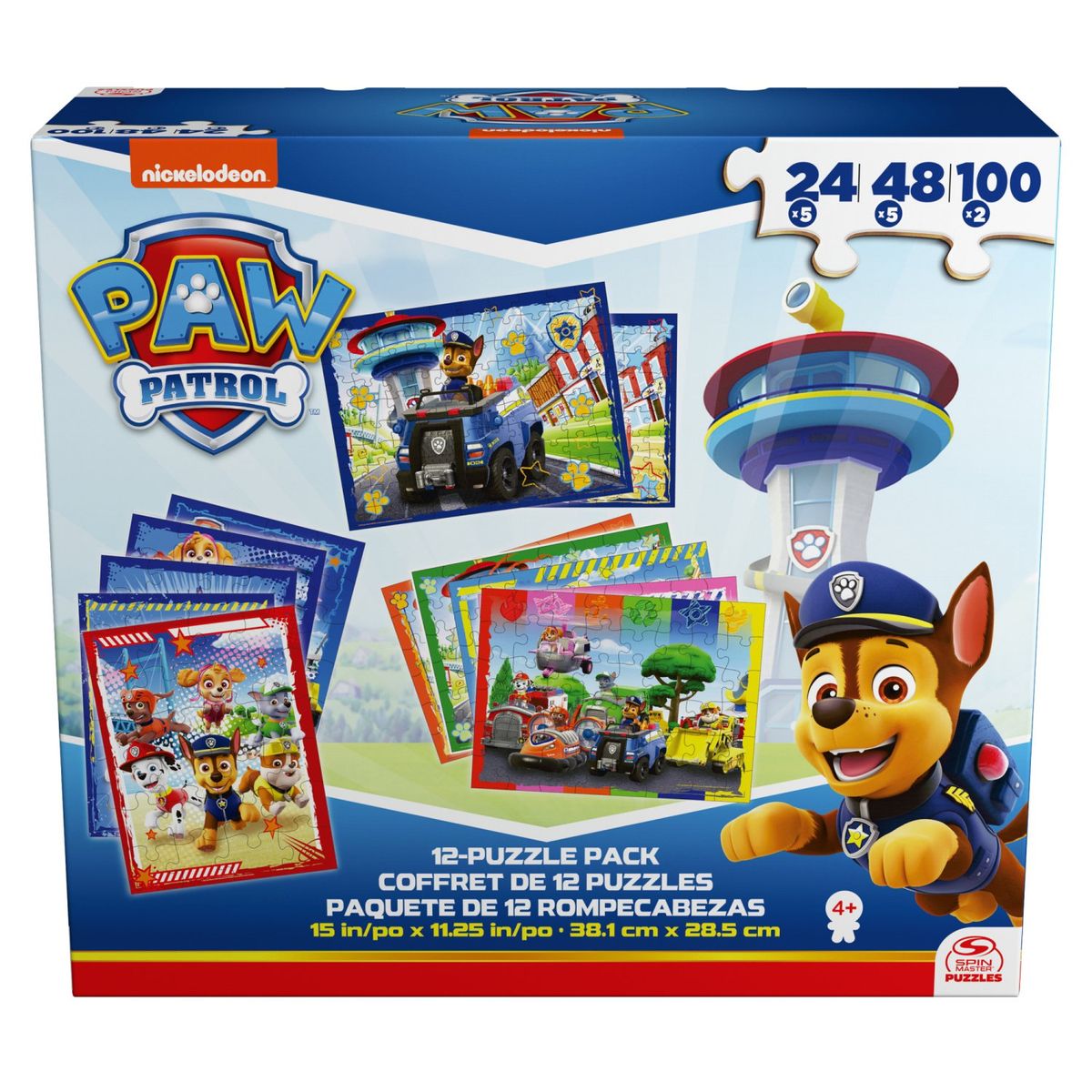 SPIN GAMES - ROMPECABEZAS 12 EN 1 PAW PATROL PAW PATROL