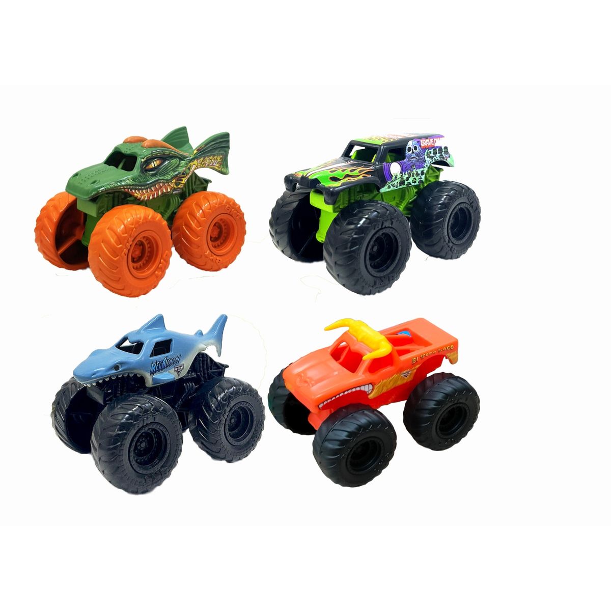 MONSTER JAM - Pack X5 Vehiculos Escala 1:72 Monster Jam