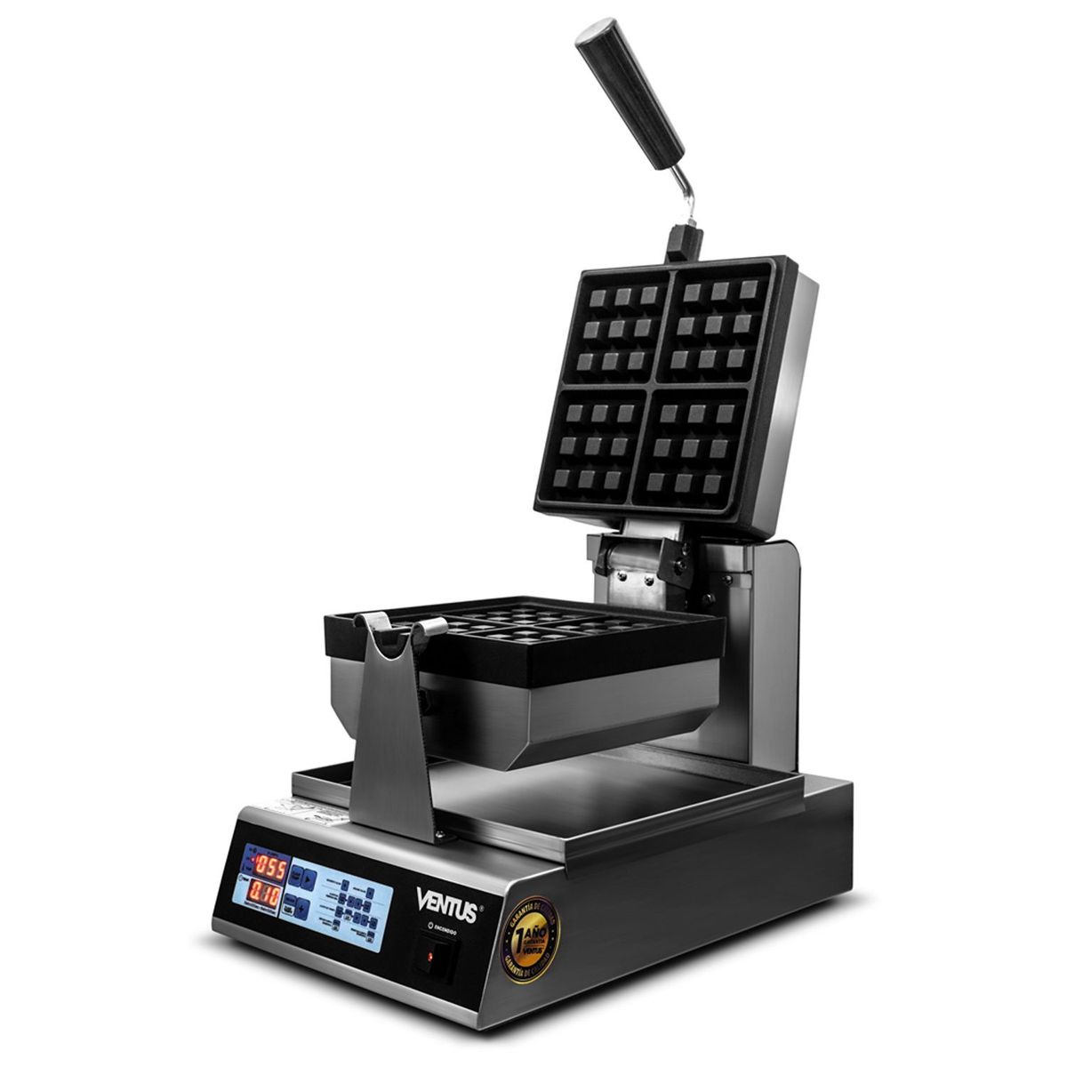 VENTUS - Wafflera Cuadrada Eléctrica
