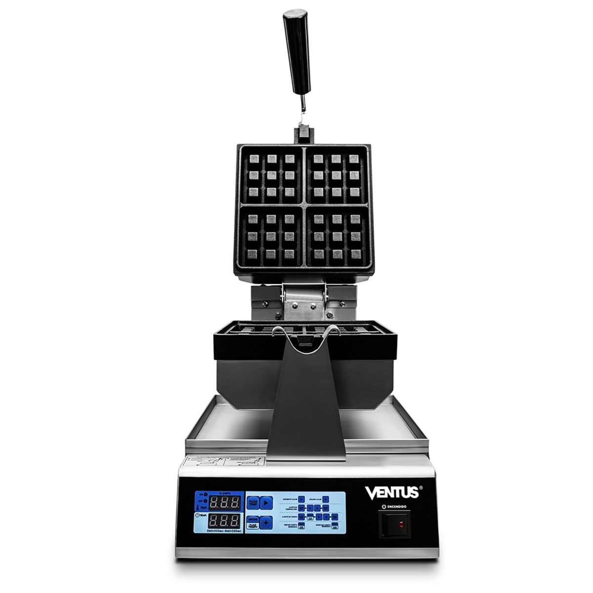 VENTUS - Wafflera Cuadrada Eléctrica