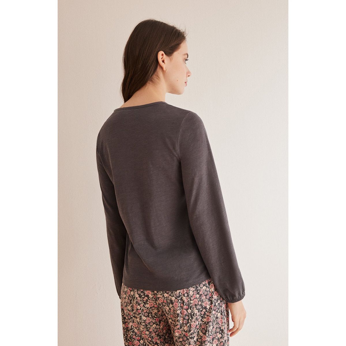 WOMEN SECRET - Top Manga Larga 100% Algodón Mujer Women Secret