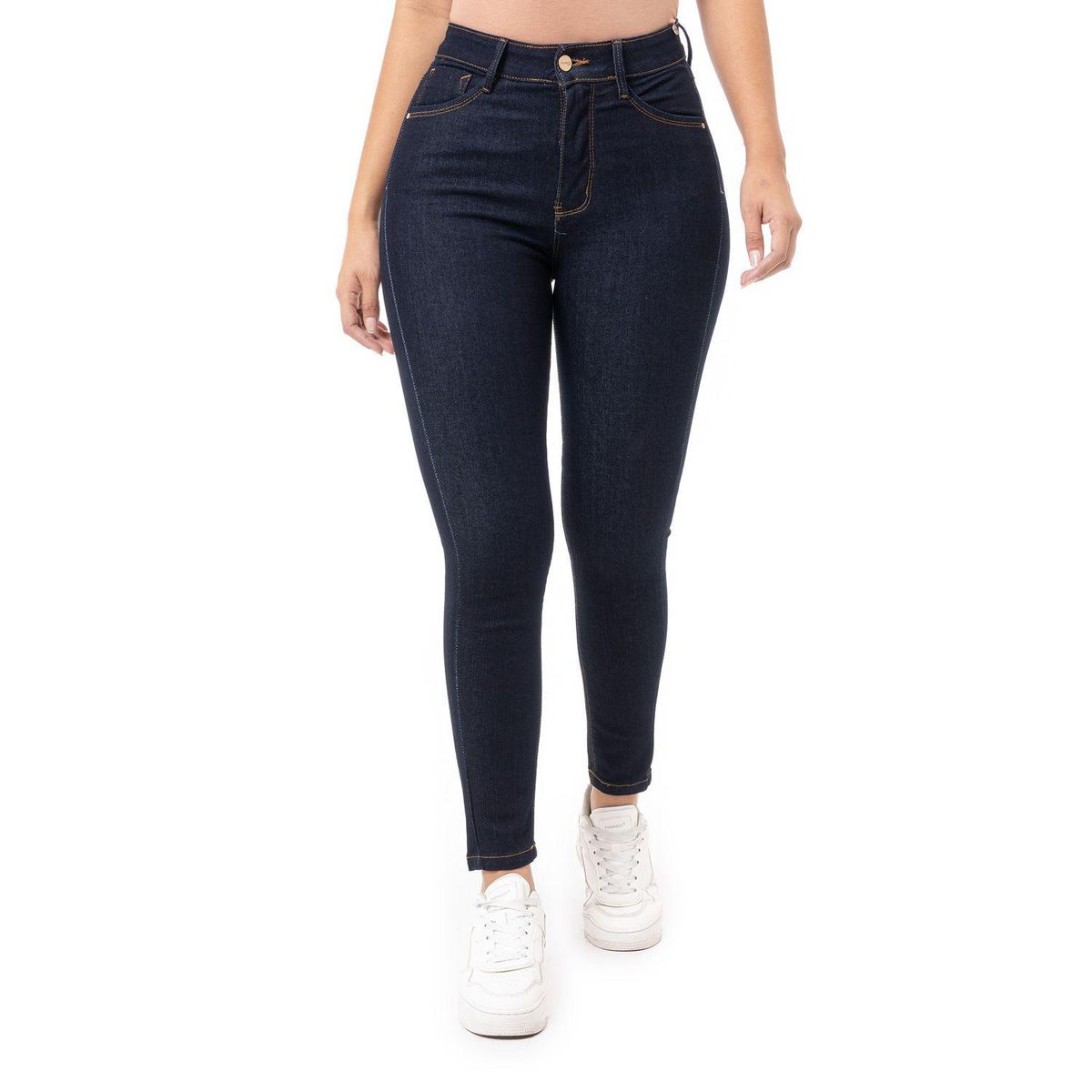 PIONIER - Jean Skinny Tiro Alto Mujer Pionier