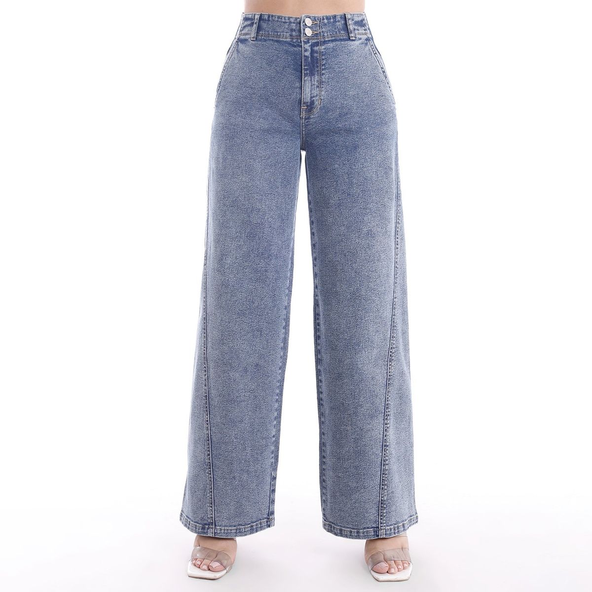 KANSAS - Jean Palazo Algodón Mujer Kansas