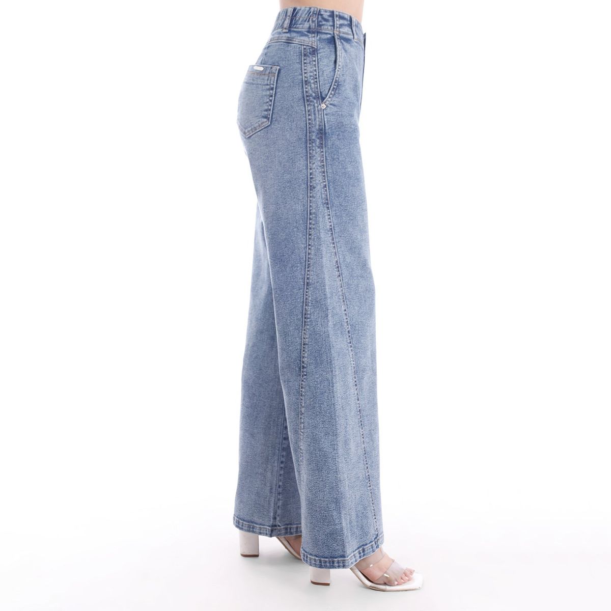 KANSAS - Jean Palazo Algodón Mujer Kansas