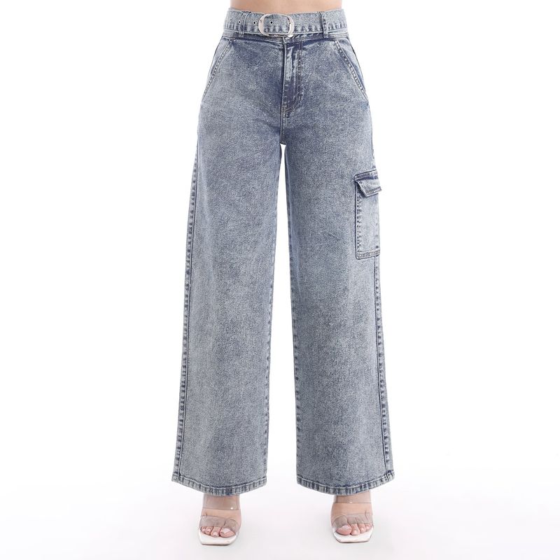 KANSAS - Jean Palazo Algodón Mujer Kansas