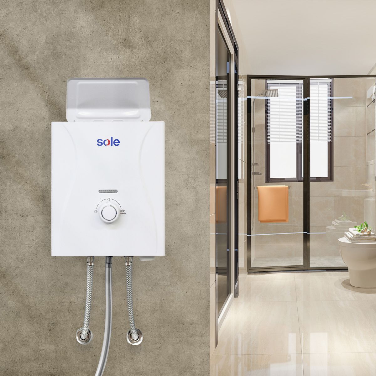 SOLE - Calentador Instantáneo Sole Control Total Gn 5.5L C/Acc